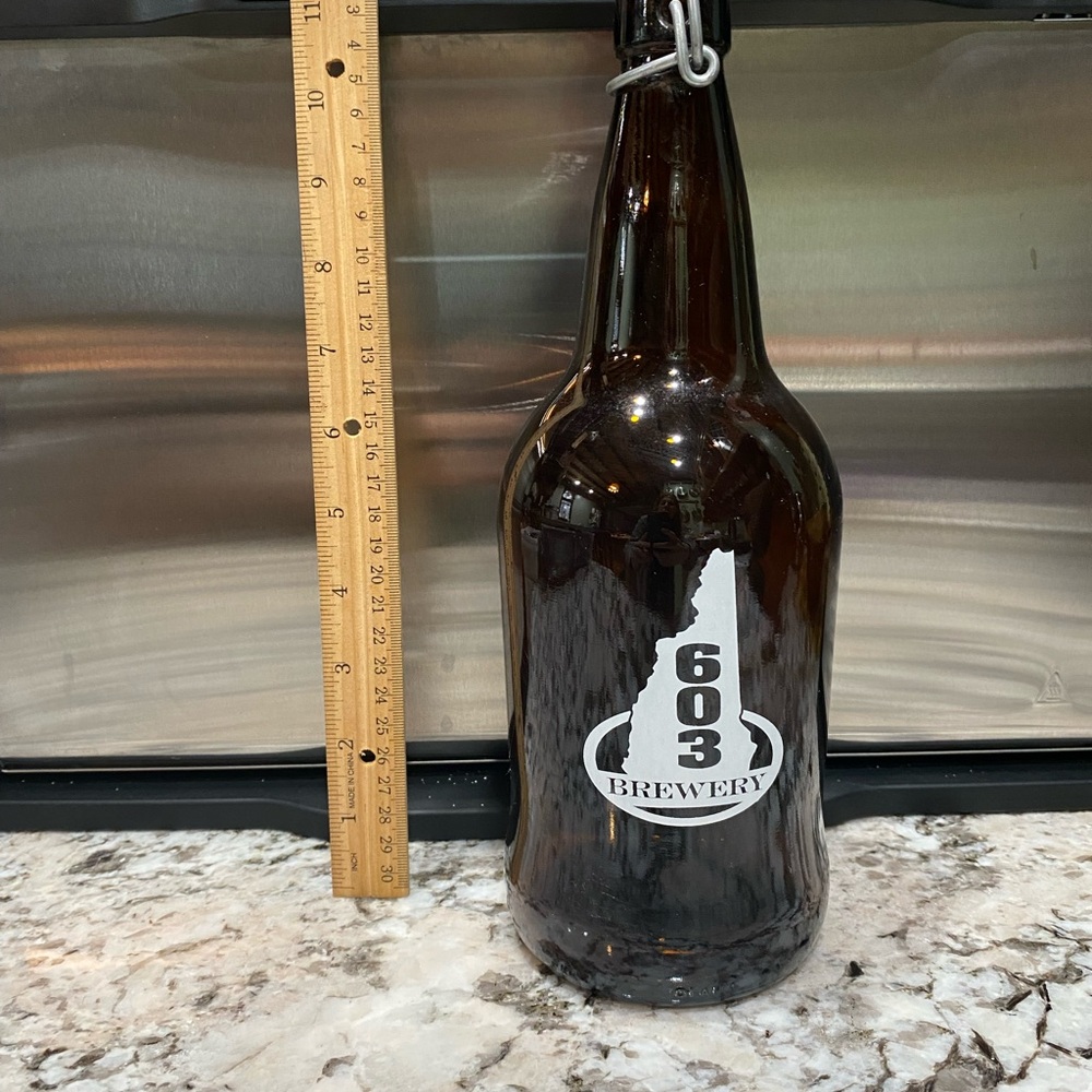 Brown Glass Growler